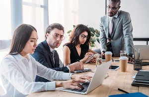 Xionnix creative team celebrating graphic designing success