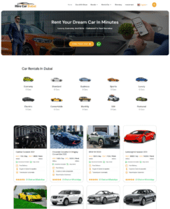 Car Rental service website design by xionnix