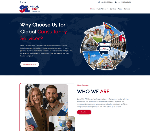 Study-link pakistan Design By Xionnix